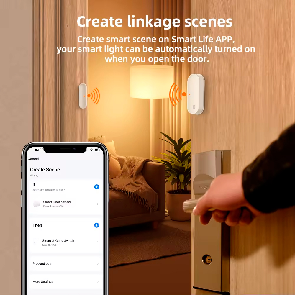 Avatto Sensor de Ventana y Puerta Inteligente Zigbee Avatto Tuya - Imagen 5